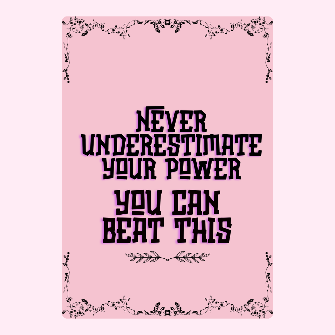 Motivational quote Never underestimate your power - 14_afb4e931