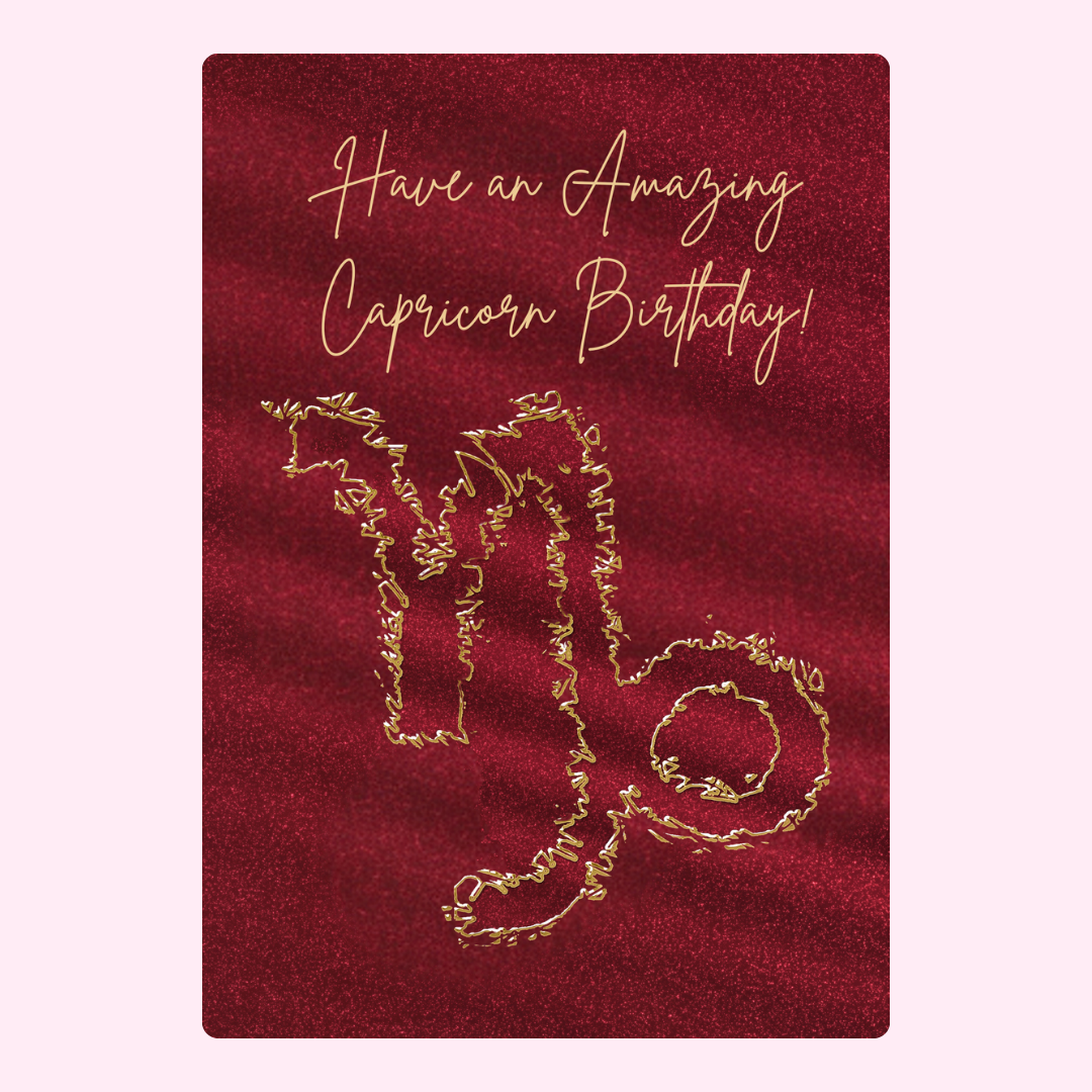 Capricorn birthday card