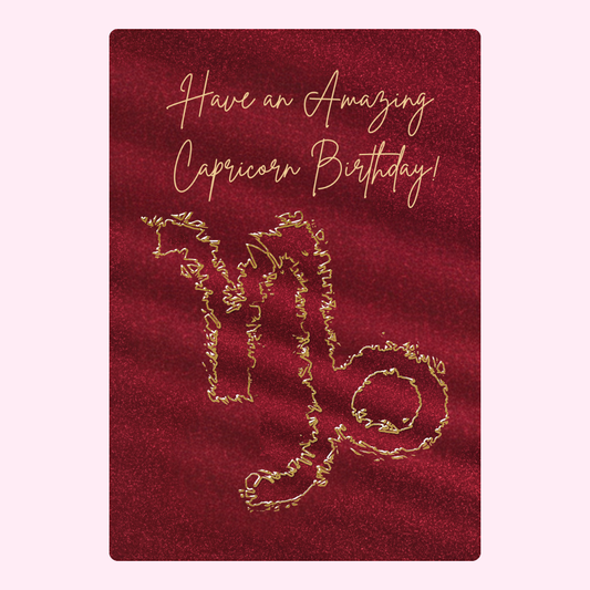 Capricorn birthday card