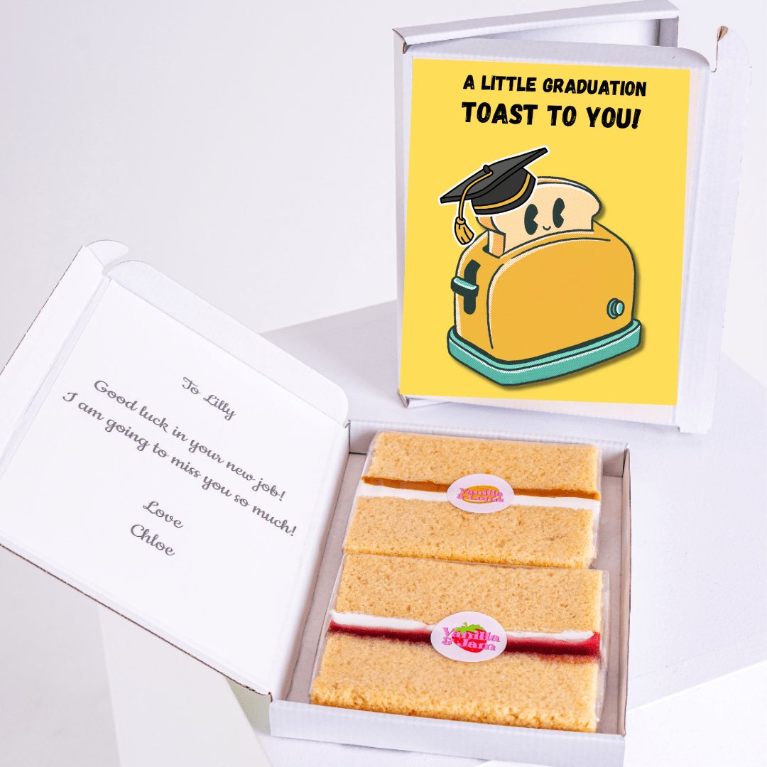 Graduation toast gift box for Lilly