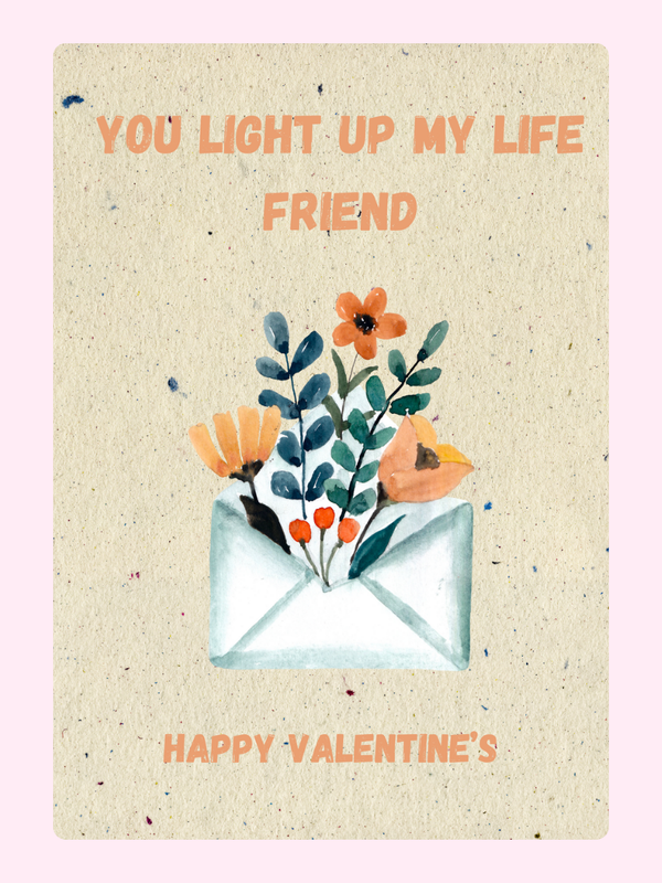 Happy Valentine's_141 Cake Card, for a friend