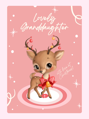 Lovely Granddaughter Cute Deer