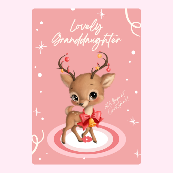 Lovely Granddaughter Cute Deer