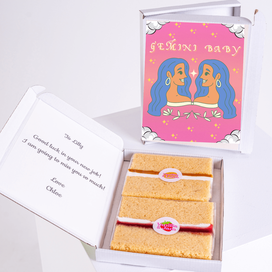Gemini Baby cake gift for Lilly - new job wishes