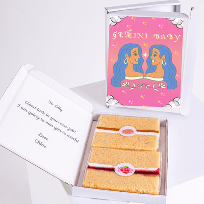 Gemini Baby cake gift for Lilly - new job wishes