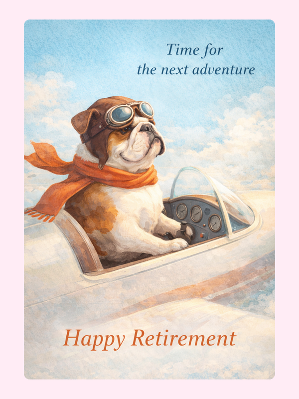 Time For The Next Adventure Retirement Cake Card