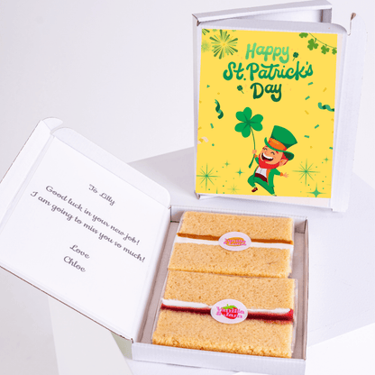 St. Patrick's Day cake gift for Lilly, good luck message.