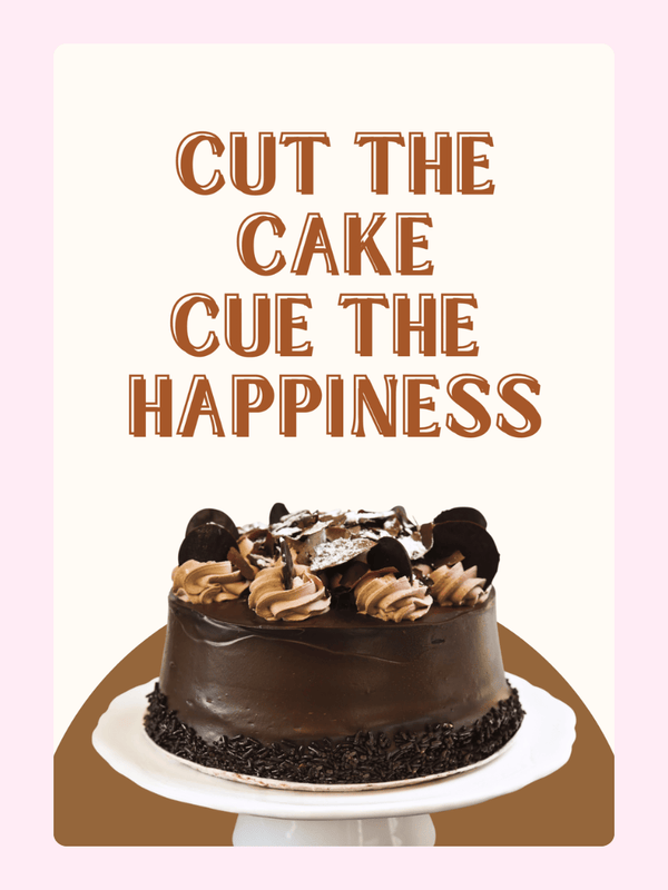 Cut The Cake Cake Card, birthday