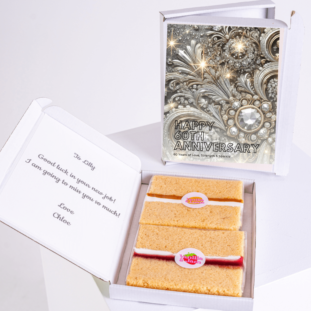 60th Anniversary cake gift box for Lilly