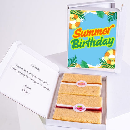 Summer birthday cake gift box