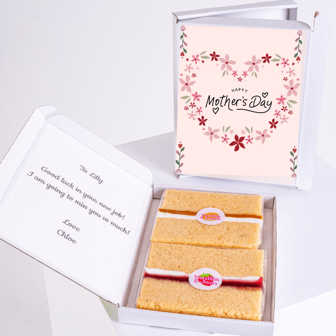 Mother's Day cake gift box with card
