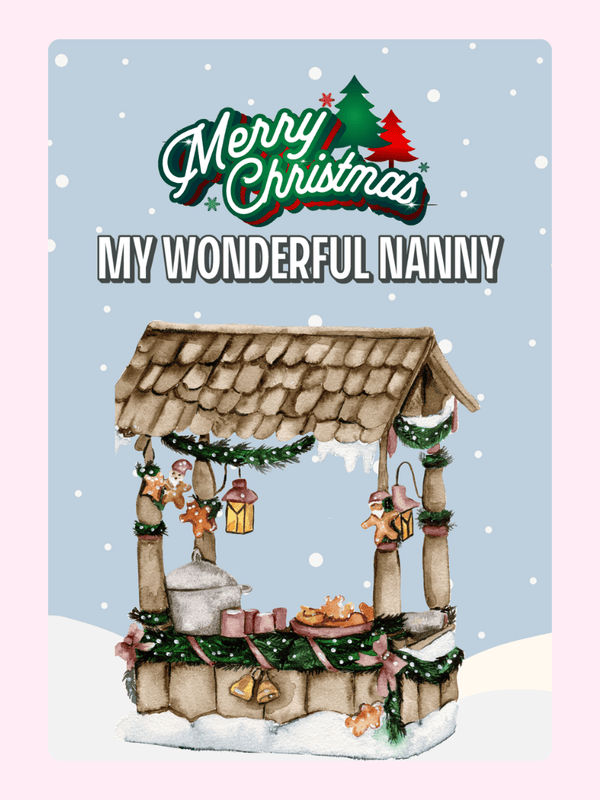 My Wonderful Nanny Cake Card, for grandparents