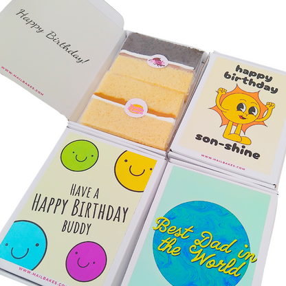 Birthday cake and cards from MailBakes