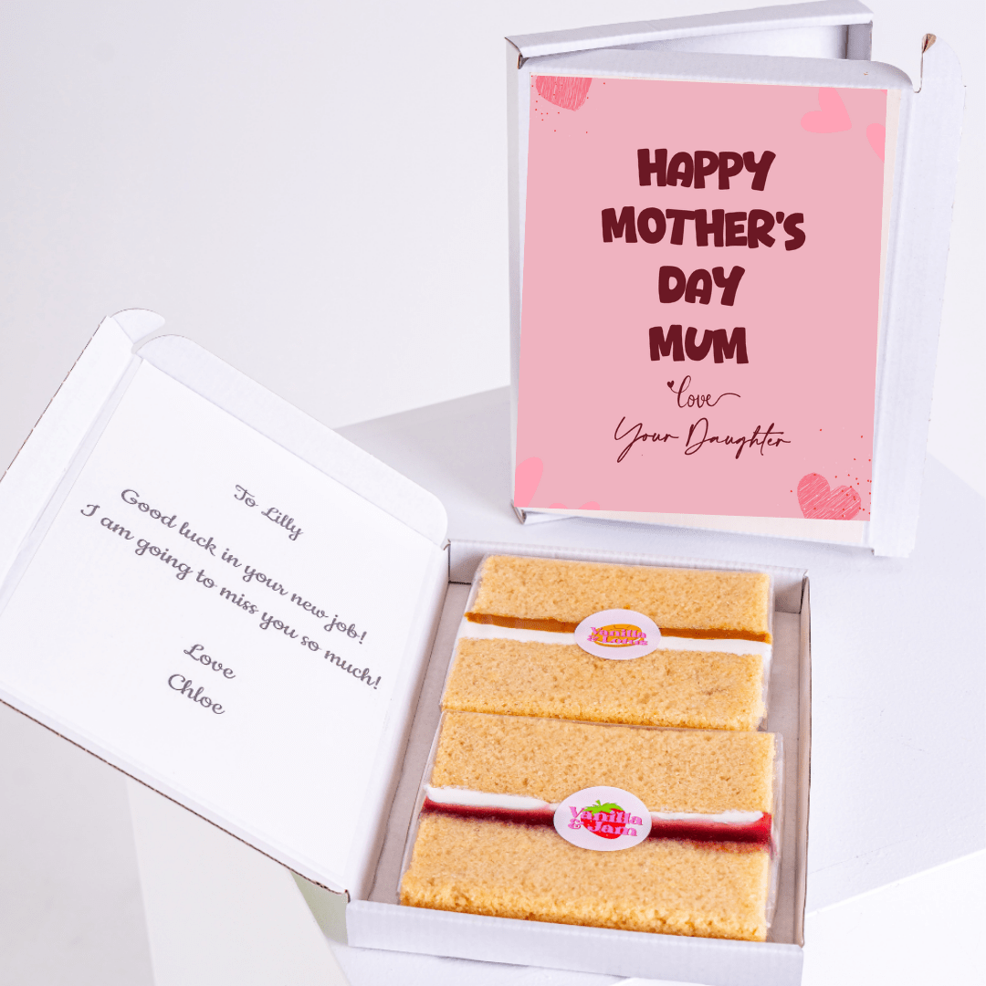 Mother's Day cake gift box with message,...