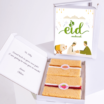 Eid Mubarak cake gift box from Chloe to Lilly