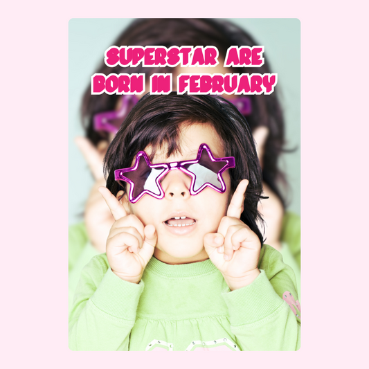 February Superstar with Star Glasses