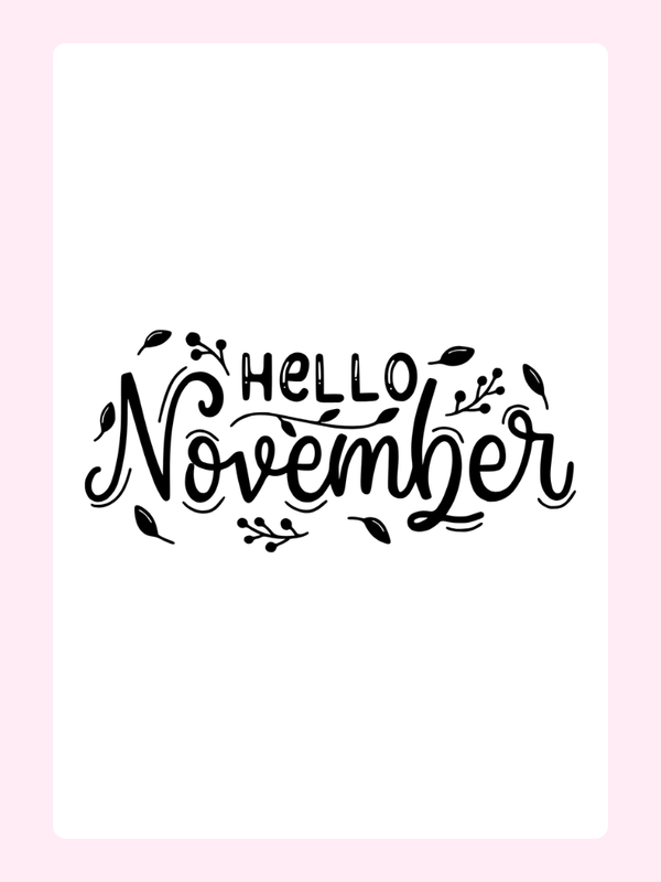 Hello November image