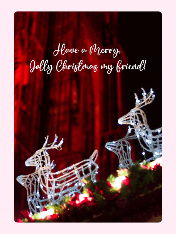 Christmas My Friend Cake Card