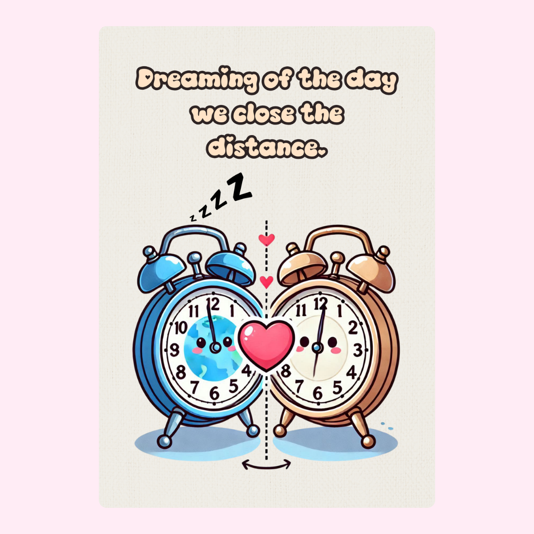 Dreaming of closing the distance, cute clocks with heart. 16_eff01bde
