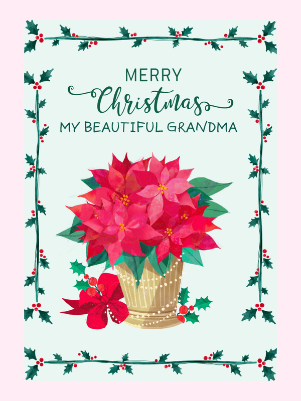 My Beautiful Grandma Cake Card, for grandparents