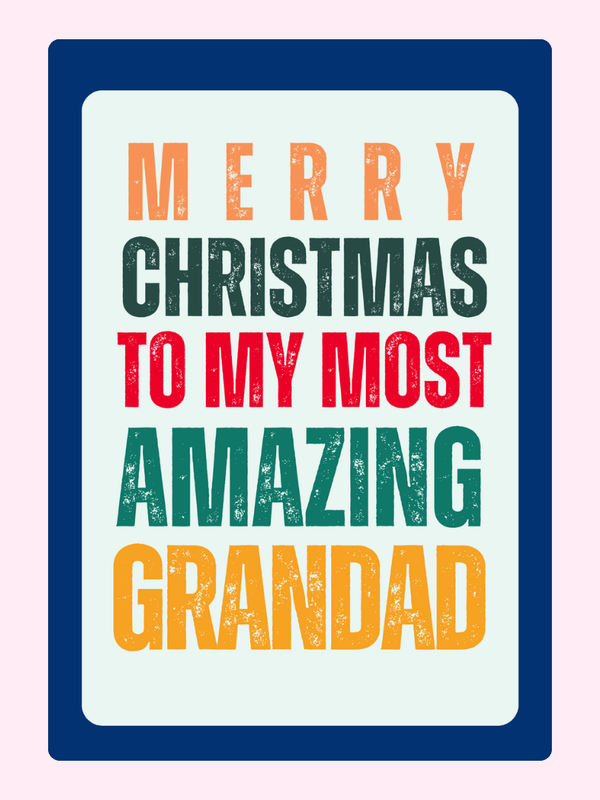 To My Most Amazing Grandad Cake Card, for grandparents