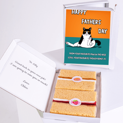 Father's Day card & cake gift box with cat, 17_14faa2fc