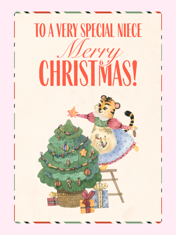 To A Very Special Niece Cake Card