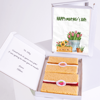 Mother's Day cake gift with card, farewell message, 17_693b3839