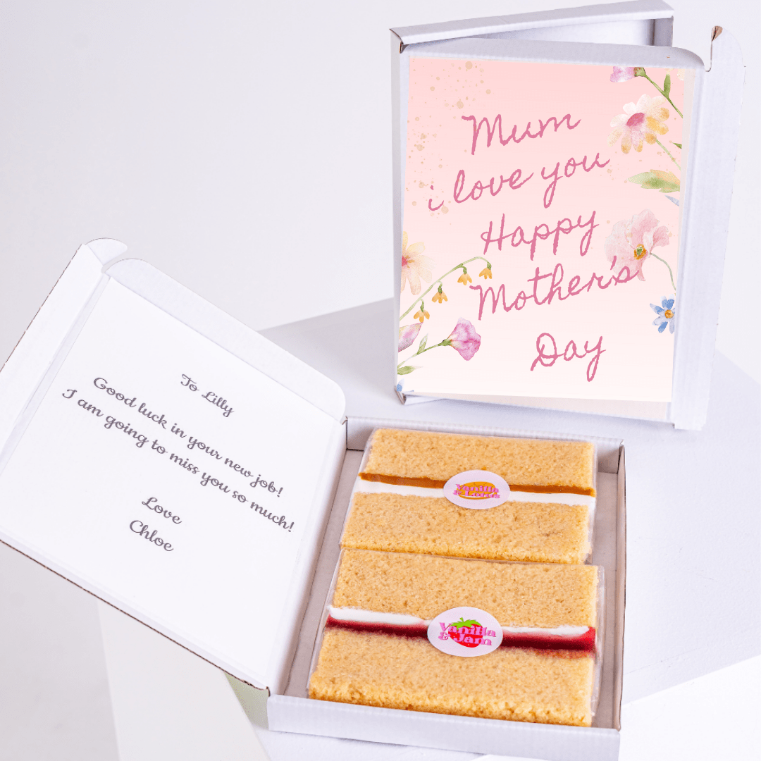 Mother's Day cake gift set with card