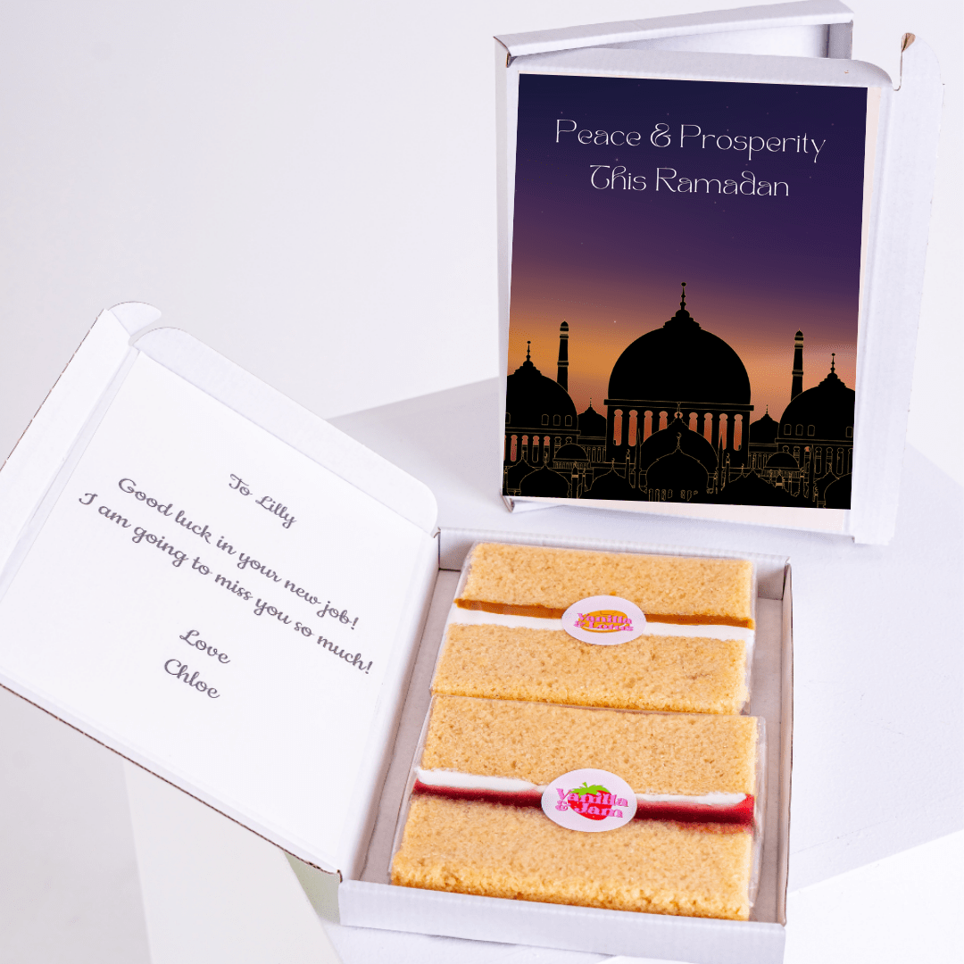 Ramadan gift box with cake for Lilly.