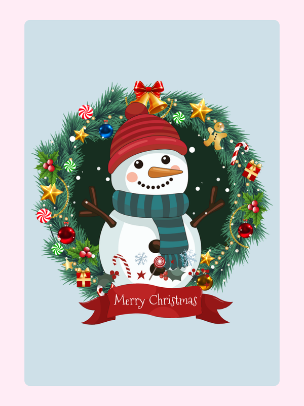 Merry Christmas55 Cake Card, for kids