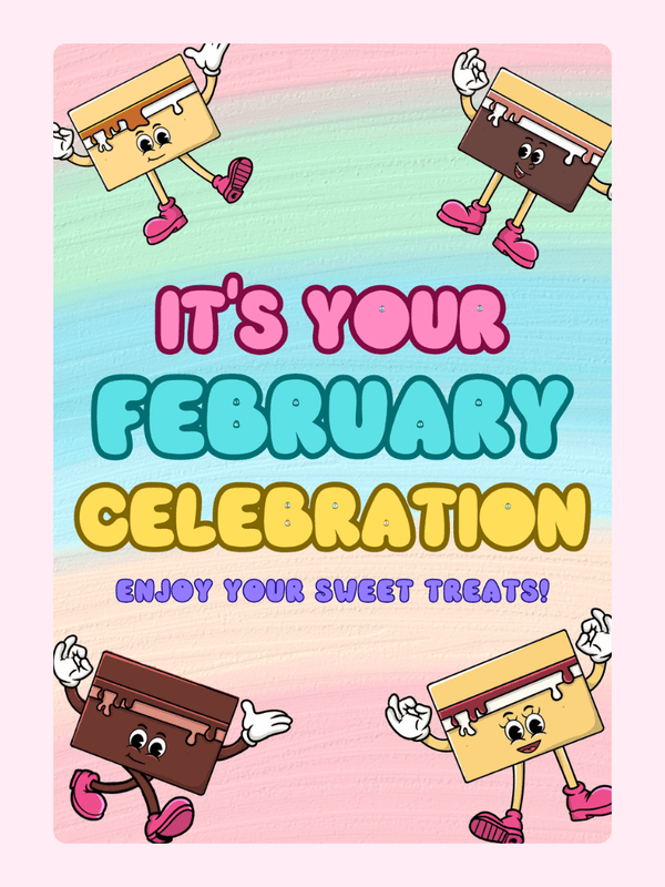 Your February Celebration Cake Card, birthday