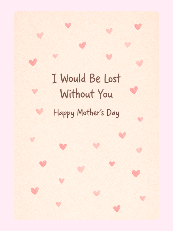 HMD-Mum-017 letterbox cake card with freshly baked cake slices