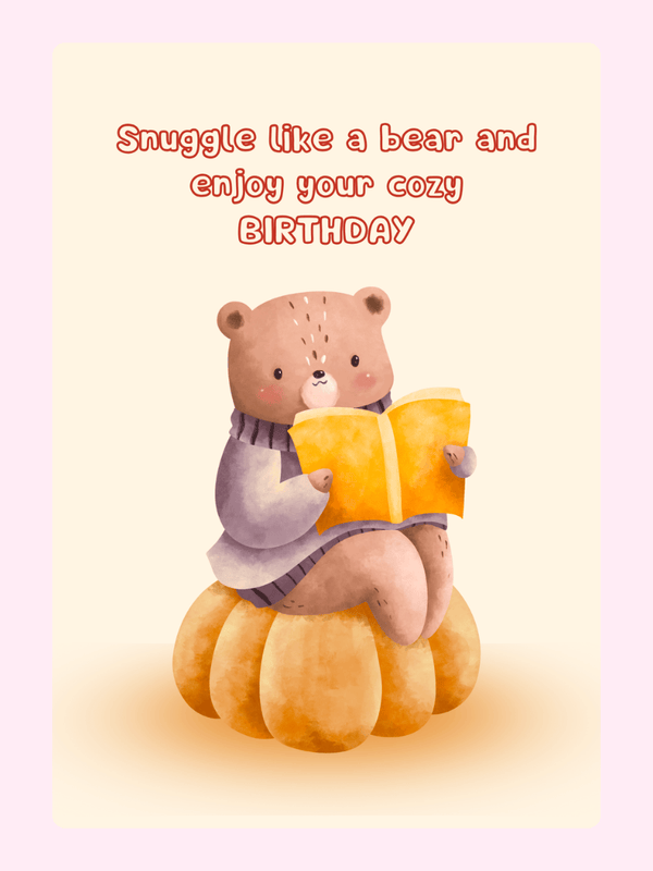Birthday card with a bear reading, 17_d91c4d8e-81fa