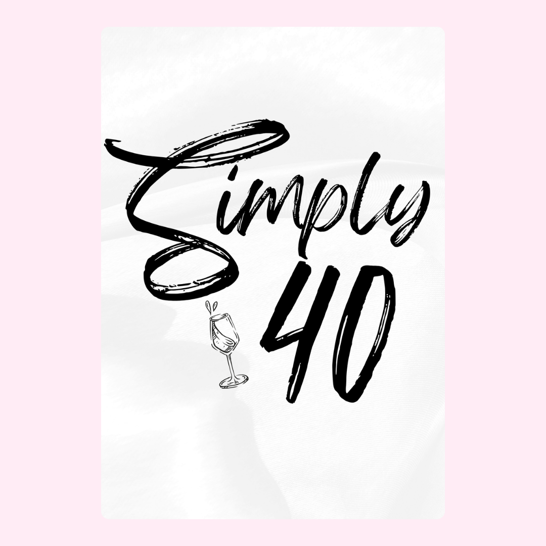 Simply 40 birthday celebration image.