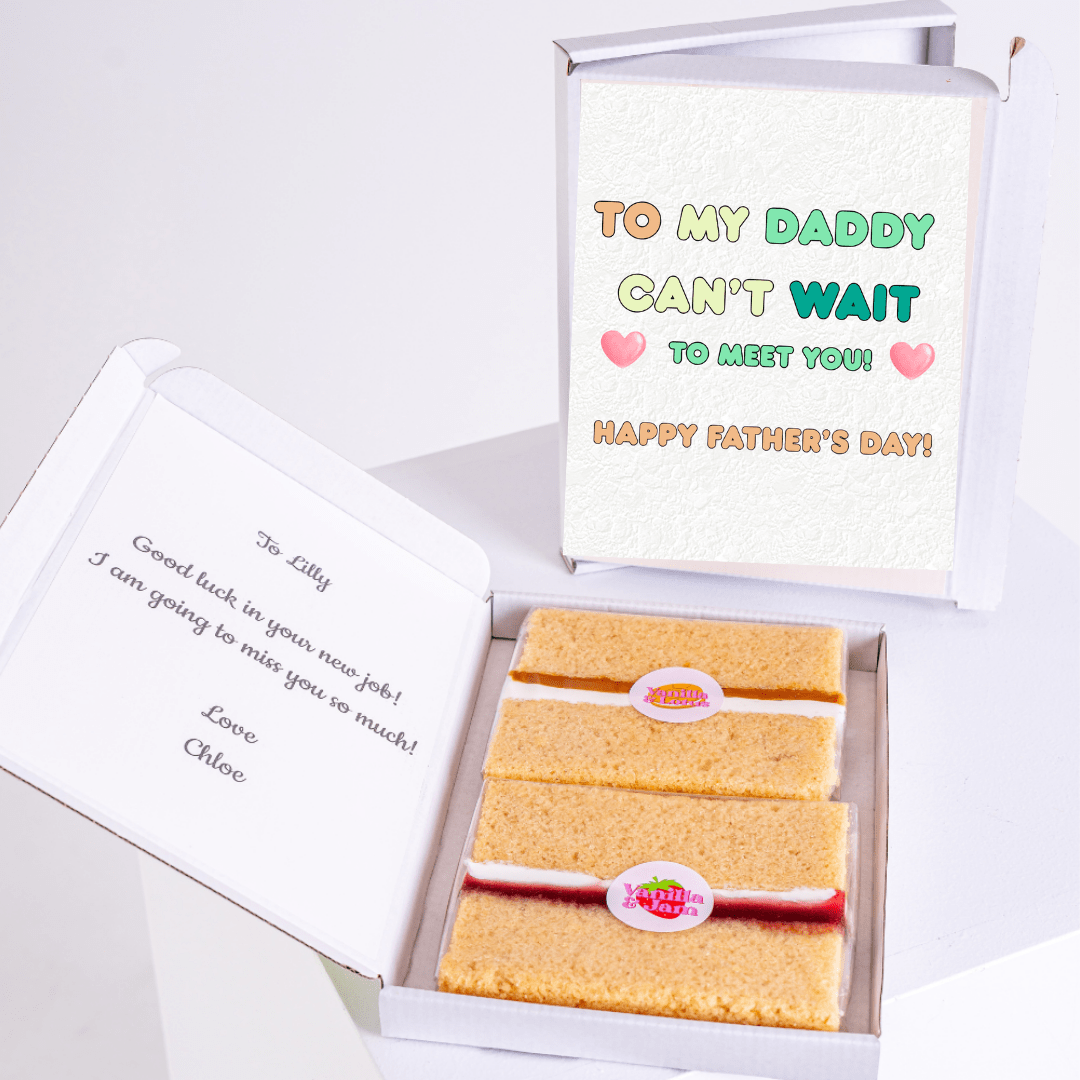 Father's Day cake gift with message for Daddy, from Lilly.
