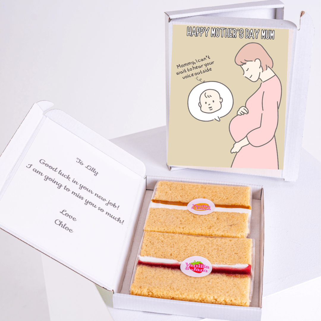 Mother's Day card & cake gift box for Lilly