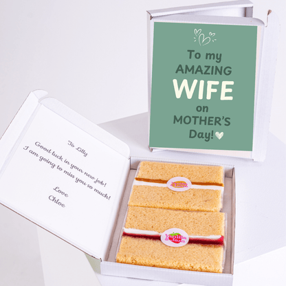 Mother's Day cake gift for wife with personalized message