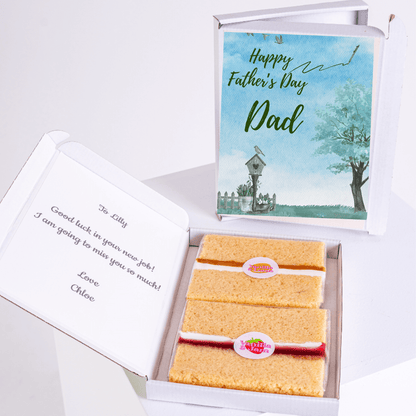 Father's Day gift box with cake, card & message for Dad, order 18_976e8943