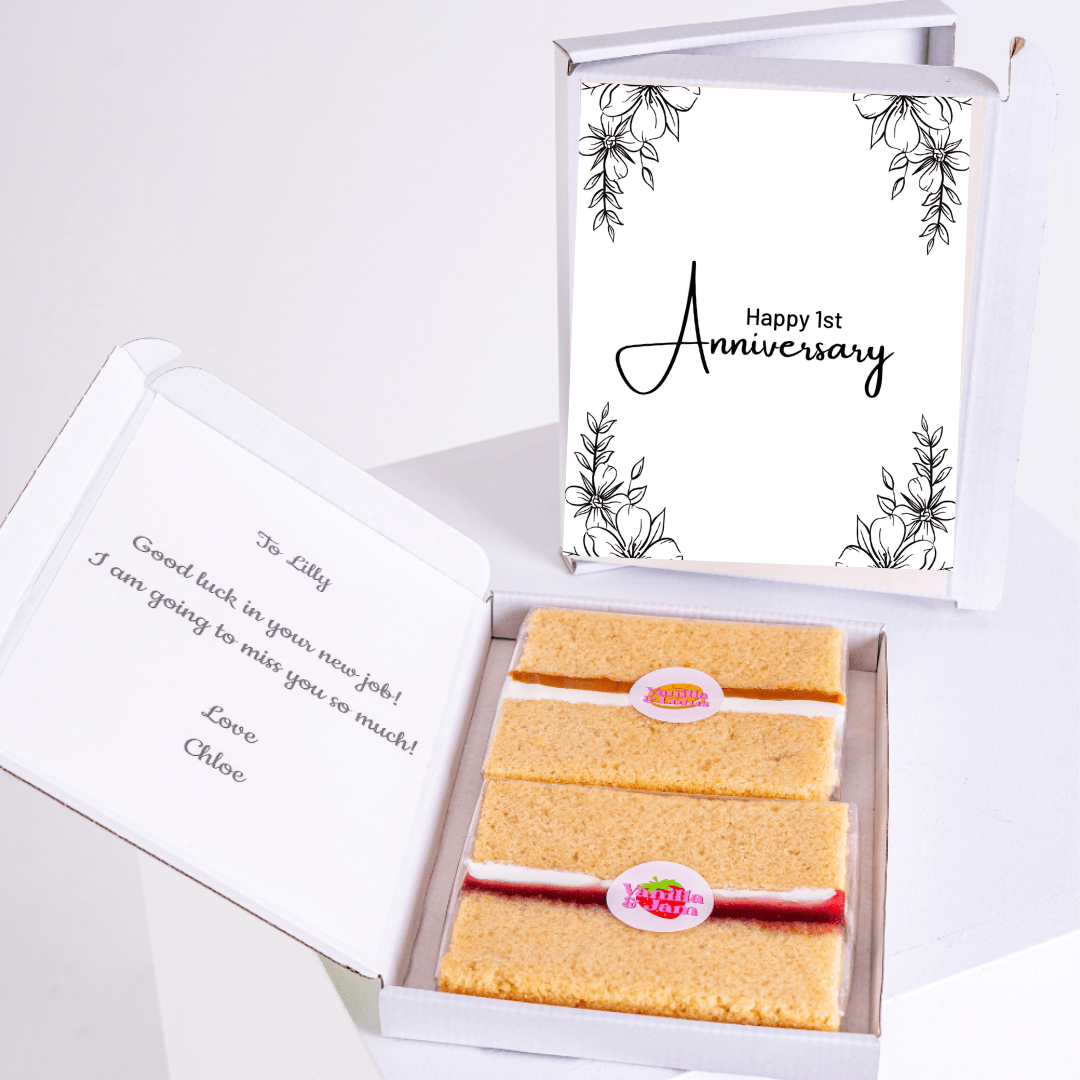 1st Anniversary cake gift for Lilly - farewell & congratulations