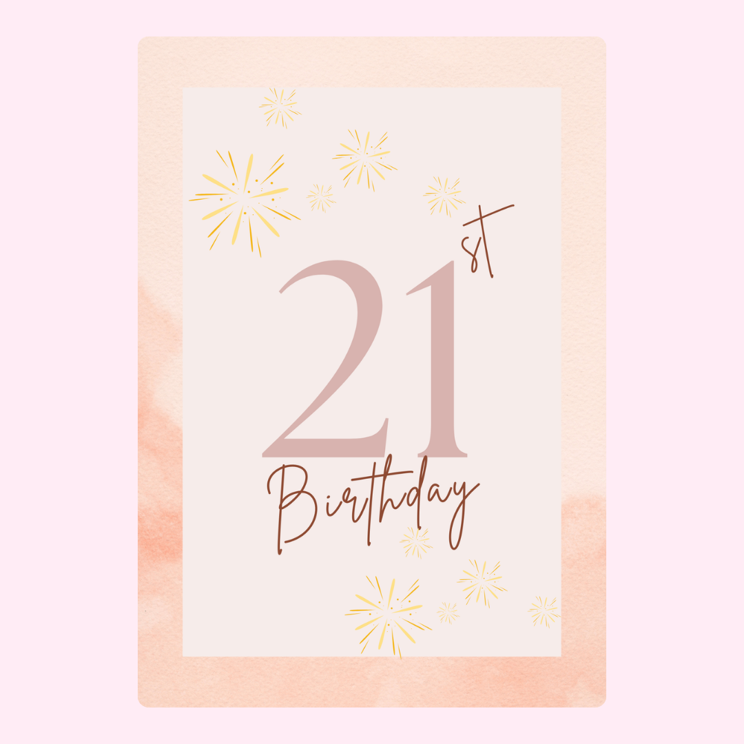 21st Birthday Card