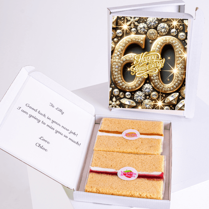 60th Anniversary cake gift box for Lilly