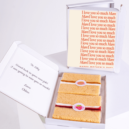 Mother's Day cake gift set with I love you so much Mam card