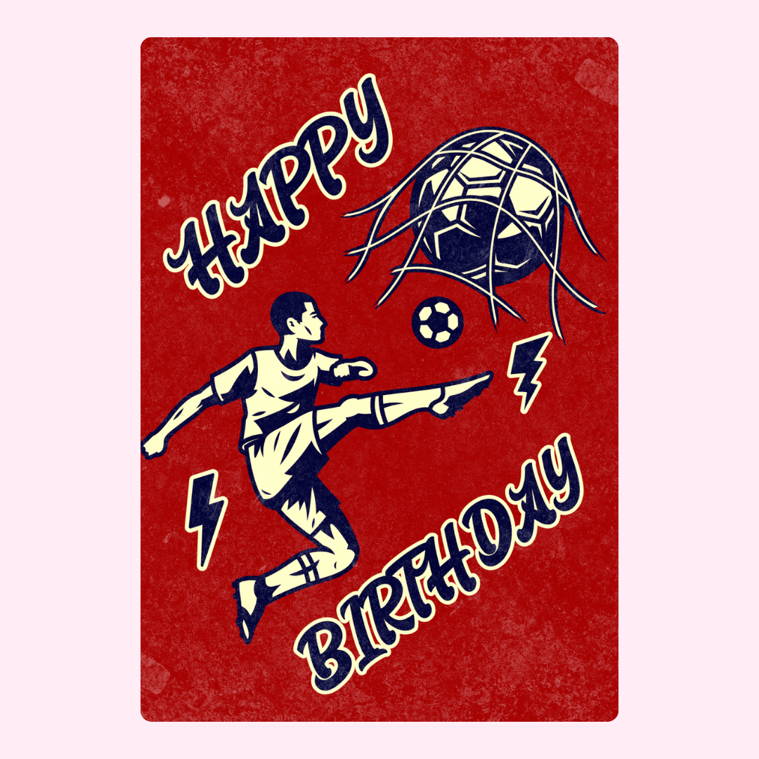 Happy Birthday (Red Background)