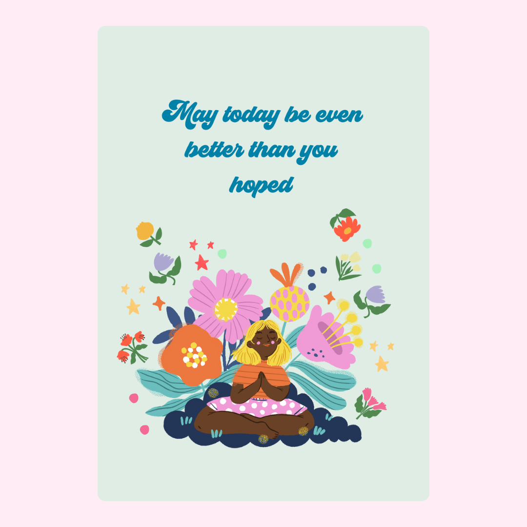 Inspirational card with woman and flowers - 19_1273ee68