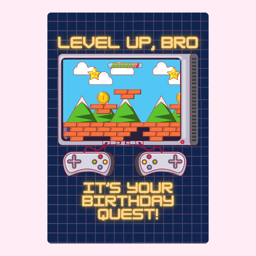 Level Up, Bro video game graphic