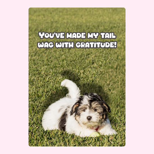 Puppy card with gratitude message (19_6adb950e)