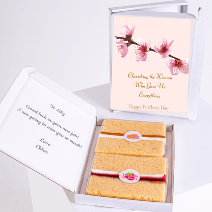 Mother's Day gift box with cake and card for Lilly