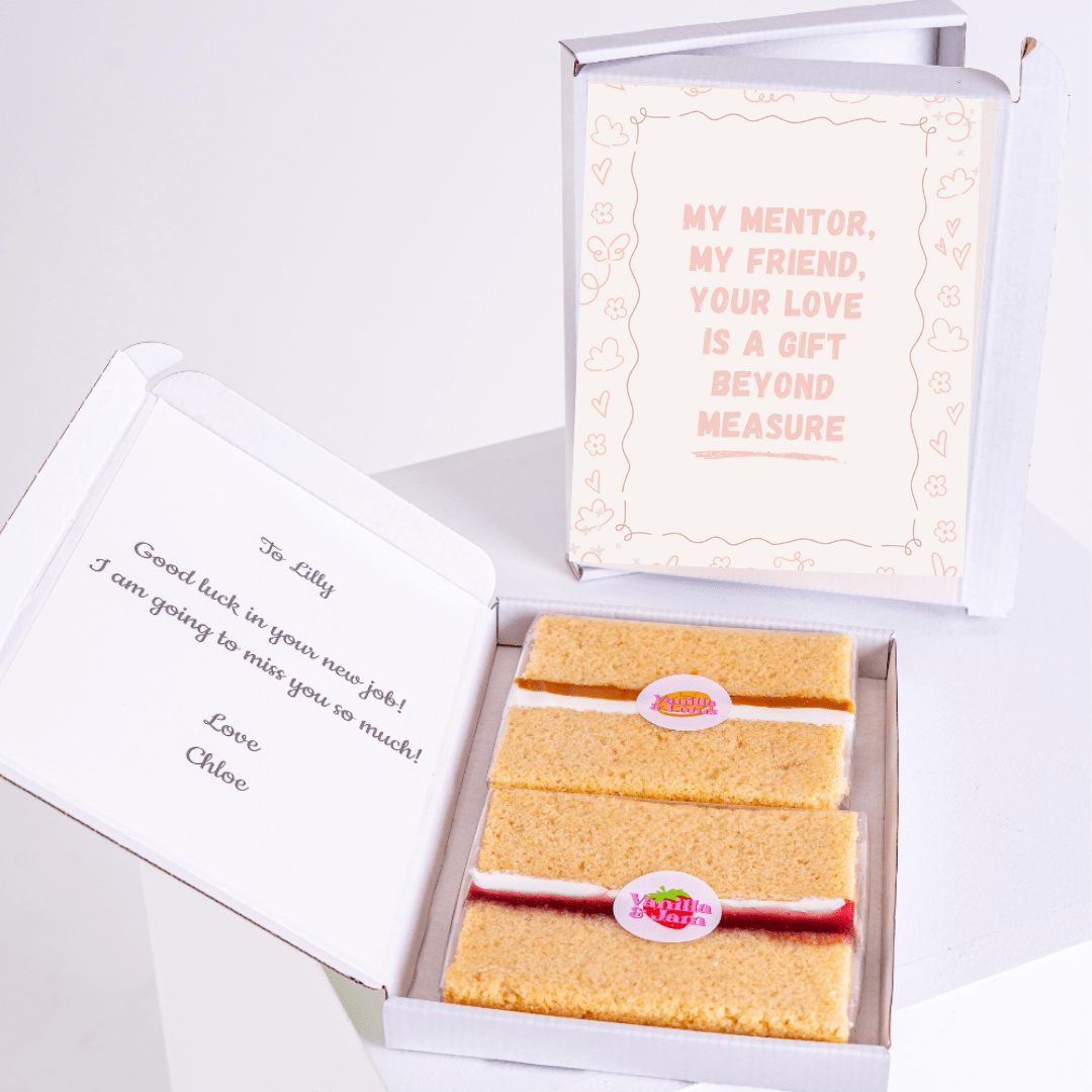 Cake gift box for Lilly with message & quote.