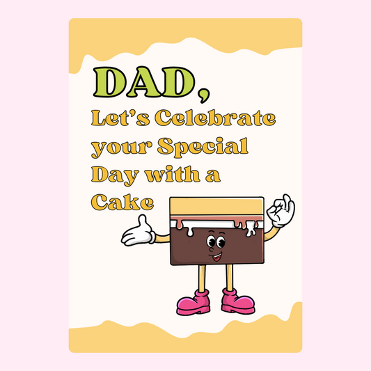 Dad's special day celebration with cake image